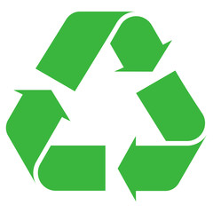 Recycle symbol green