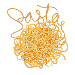 Pasta. Spaghetti vector illustration