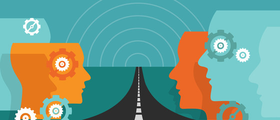 road ahead future concept of change hope plan journey leader vision uncertainty