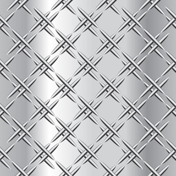 Seamless pattern with ninja weapons. Endless japan background with suriken.