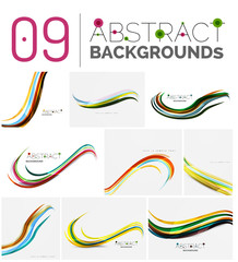 Set of abstract backgrounds
