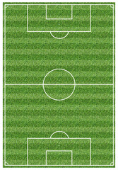 Obraz premium Football Field Narrow Horizontal Stripes Pattern with Real Grass Texture