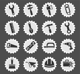 work tools icon set