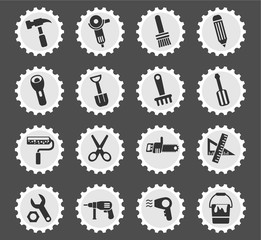 work tools icon set