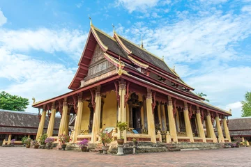 Tissu par mètre Monument Wat Si Saket, Vientiane, Laos, Southeast Asia