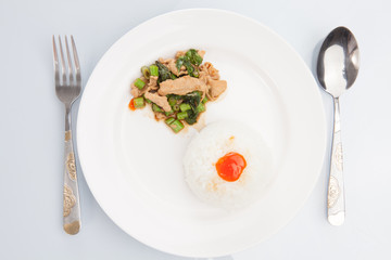 Thai food, "KAPAO MOO" (Thai cuisine)