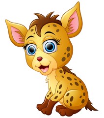 Cute hyena cartoon