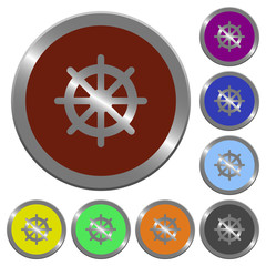 Color steering wheel buttons