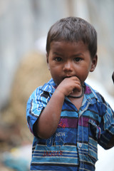 Indian Boy in Poverty