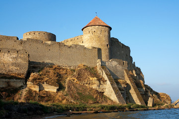 Fototapeta na wymiar Medieval fortress Akkerman on the Dniester estuary