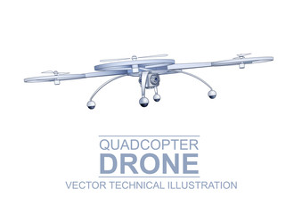 Drone Technical Illustration