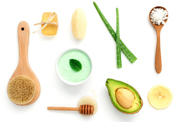 Alternative skin care and homemade scrubs with natural ,sea salt