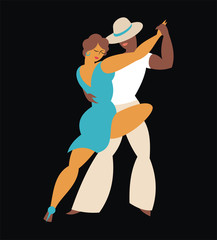 lady and gentleman dance Latin America dance tango