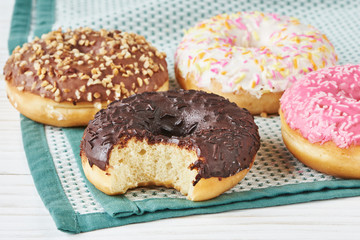 Four colored donut