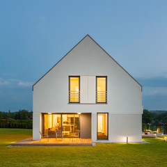 Simple white house