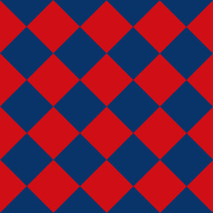 Blue Red Chess Board Diamond Background Vector Illustration