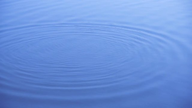 Blue water ripple for a background, Great background for movie credits.Slow Motion.