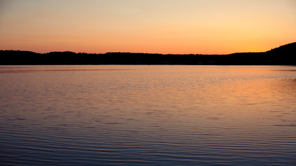 Fototapeta premium Sunset in the lake
