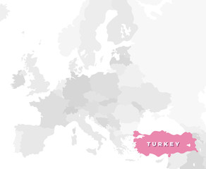 Turkey Location Map