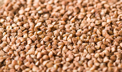 Buckwheat seeds background photo