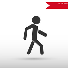 Man icon . Pedestrian symbol.