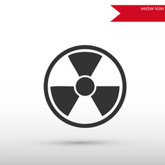 Radiation icon . Danger concept.
