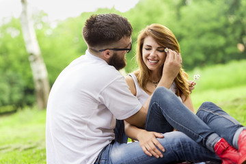 Fototapeta premium Flowers in the hair