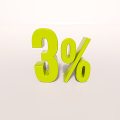 Percentage sign, 3 percent