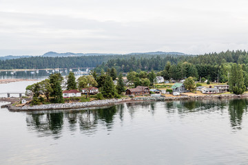 British Columbia Coast and Harbor at Dawn