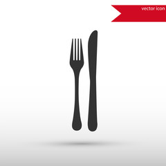 Fork and knife Icon.