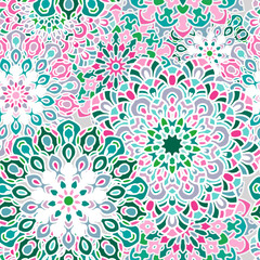 Fototapeta na wymiar Mandala pattern for printing on fabric or paper.