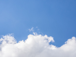 Blue sky with cloudy on the bright sunny day