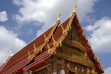 Naklejka premium Buddhistische Tempel und Buddhastatuen in Südostasien