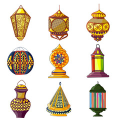 Colorful Arabic lamp