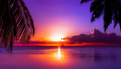 Fototapeten Tahiti-Sonnenuntergang © jdross75