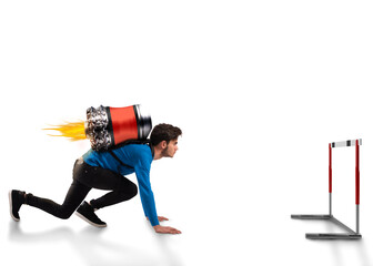 Push to overcome obstacles