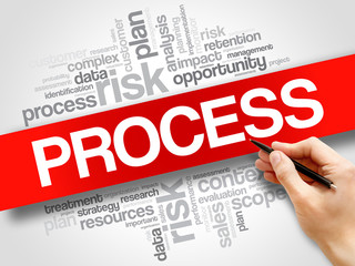 PROCESS word cloud, business concept