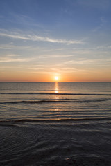 Obrazy na Plexi  krajobraz oceanu z zachodem słońca dla tła