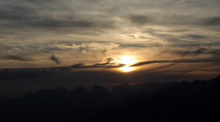 Sonnenuntergang am Patscherkofel