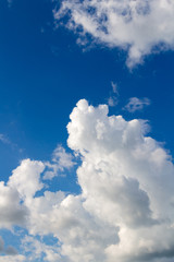 Blue sky with clouds background