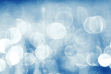 silvery blue highlights snow rain water blurred background
