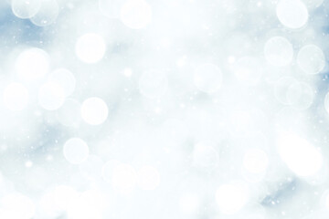 silvery blue highlights snow rain water blurred background