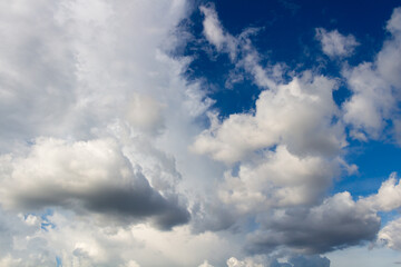 Blue sky with clouds background