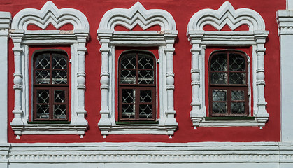 Windows of old orthodox church