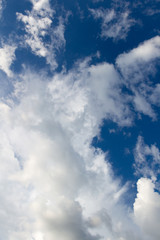 Obraz premium Blue sky with clouds background