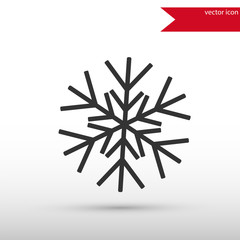 Snowflake black icon vector and jpg. Flat style object. Art pict