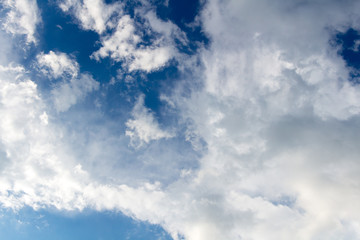 Blue sky with clouds background