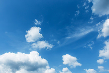 blue sky and white cloud background
