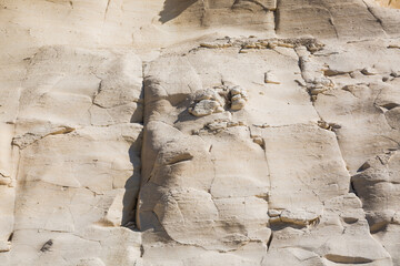 Sandstone cliffs above the Xwejni Bay