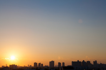 Obraz premium Sunset at bangkok